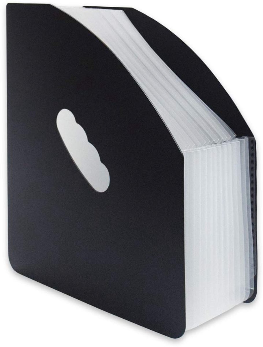 Vanci 13 Deel Bureau Opslag Expander Ccordion A4 Documenten Bestand Letter Organiser Deskstop Stand Uitbreiden Bestand Tijdschrift Houder Ruimte Besparing voor Office Home Class Zwart