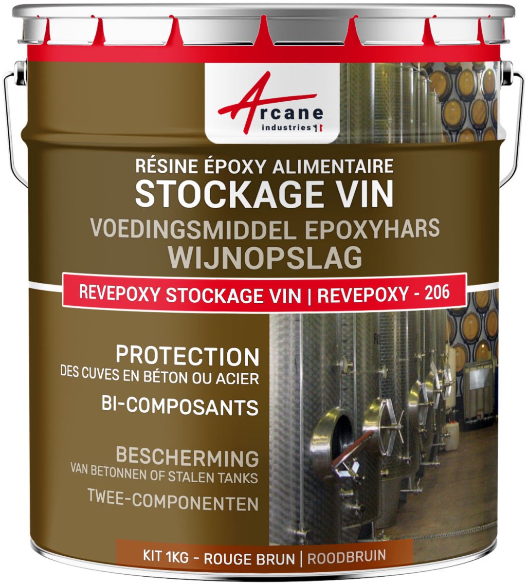Verf epoxyhars voor levensmiddelen wijnkuip in beton, staal - REVEPOXY - 206