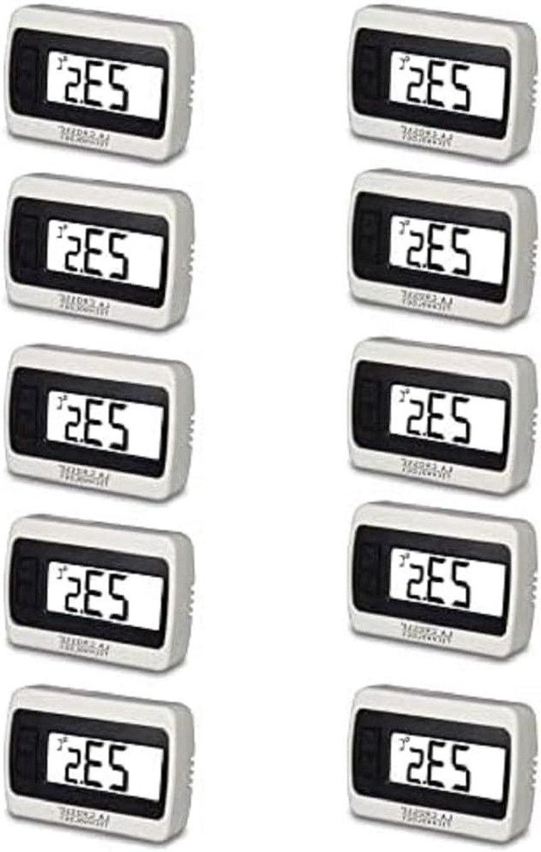 Binnenthermometer - Temperatuurmeter Huis - Klimaat Bewaken - Mini/Maxi Geheugen - Compact Formaat - Wit