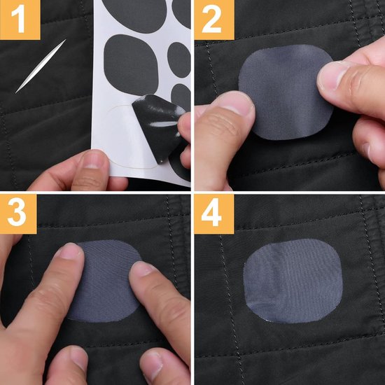 27 Stuks Reparatiepatches Zelfklevend Nylon Voor Jas, Tent en Regenjas — afbeelding 2