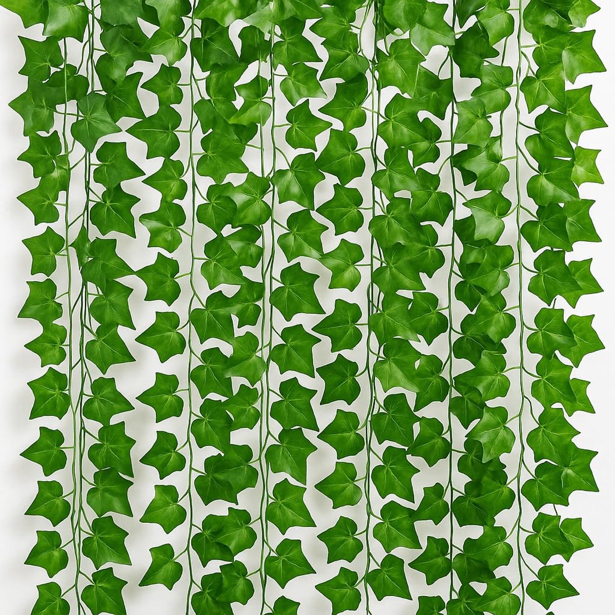 210 cm, 6 stuks, realistische plantendecoratie voor binnen en buiten, uv-bestendig en waterdicht, kunstgroene plant, onderhoudsvrij