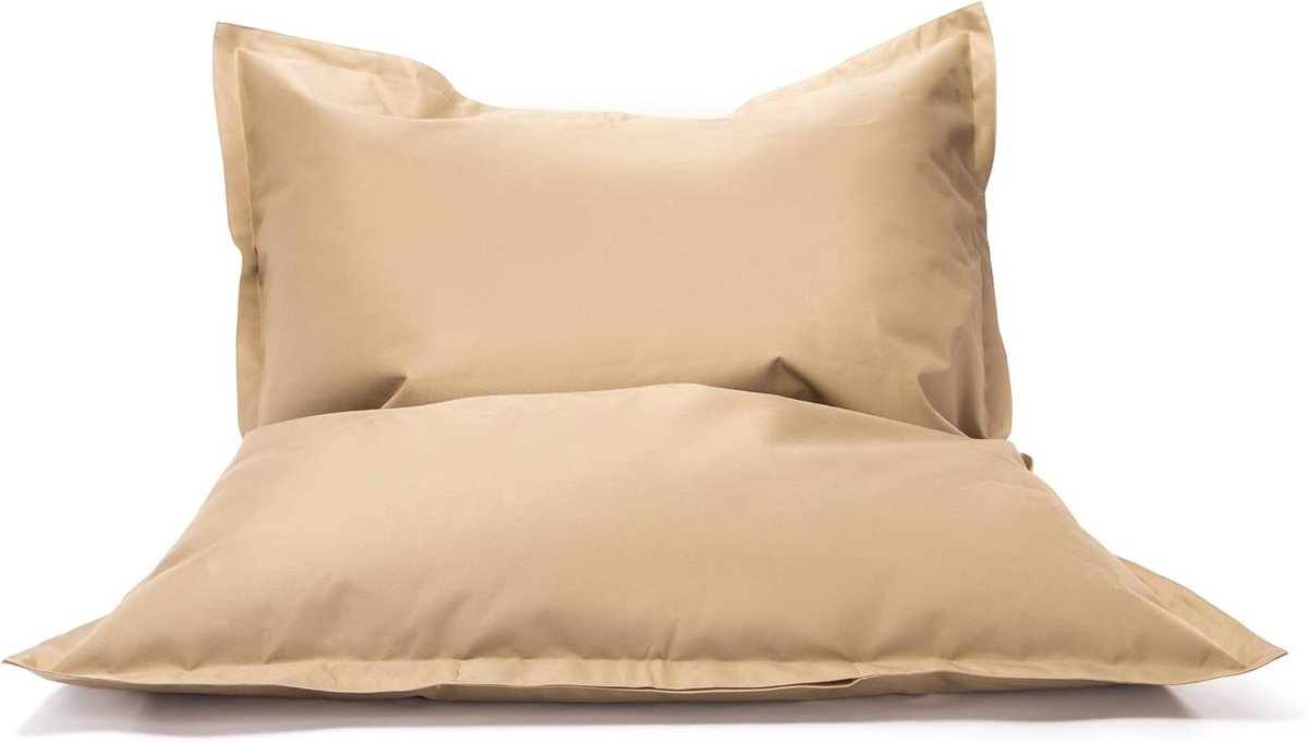 Kinder Poef - Zitzak Kinderkamer - Spelen en Ontspannen - Flexibele Vorm - 170x135 cm - Beige