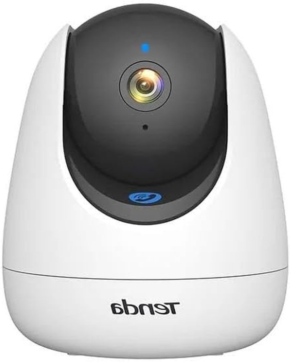 Bewakingscamera Binnen - Beveiligingscamera Indoor - Huisbewaking - 360 Graden Zichtveld - 1080p Resolutie - Wit