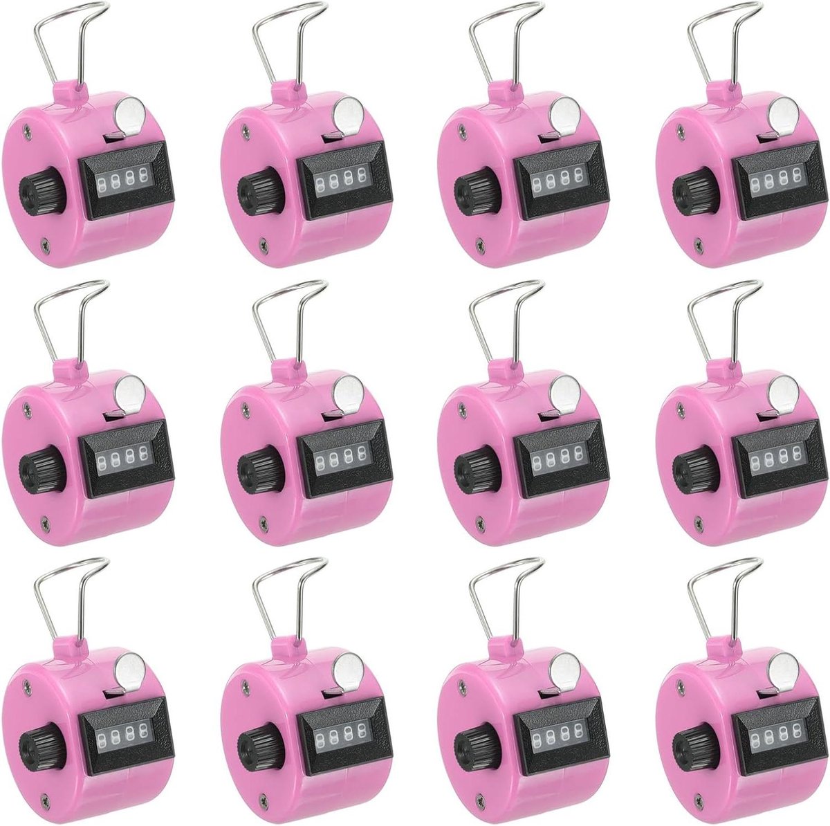 Clicker Teller - Handteller Tally - Data Tellen - Mechanische Precisie - 55 x 43 cm - Roze