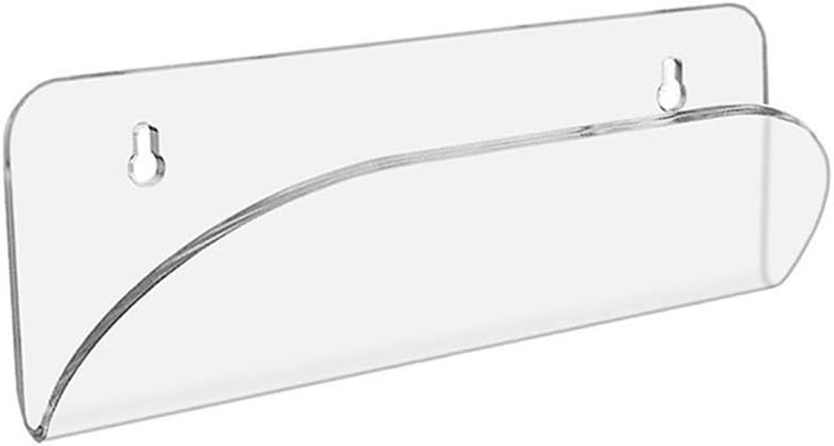 Skateboard Display Muurrek Board Decoratief Tonen Sterk Acryl Materiaal 29 x 11 x 10 cm Transparant
