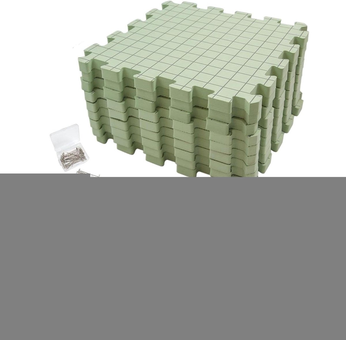 Spanmatten set - Breiplanken haken - Handwerk projecten - Rasterlijnen precisie - 4 stuks 1.9cm - Groen