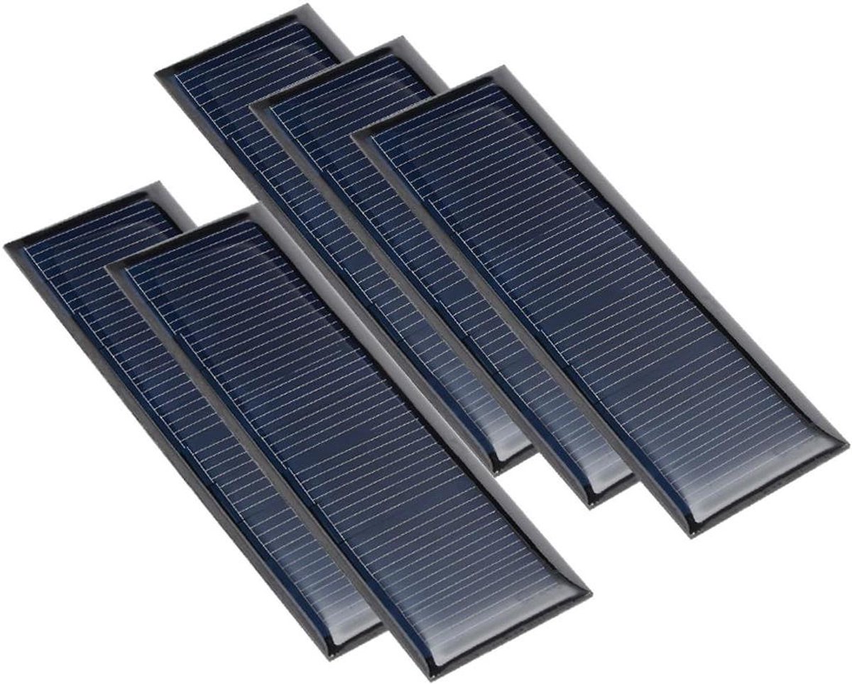 Mini Zonnepaneel - Solar Module - Energie Opladen - Hoge Conversie Efficiëntie - 90 x 30 mm - Zwart Blauw