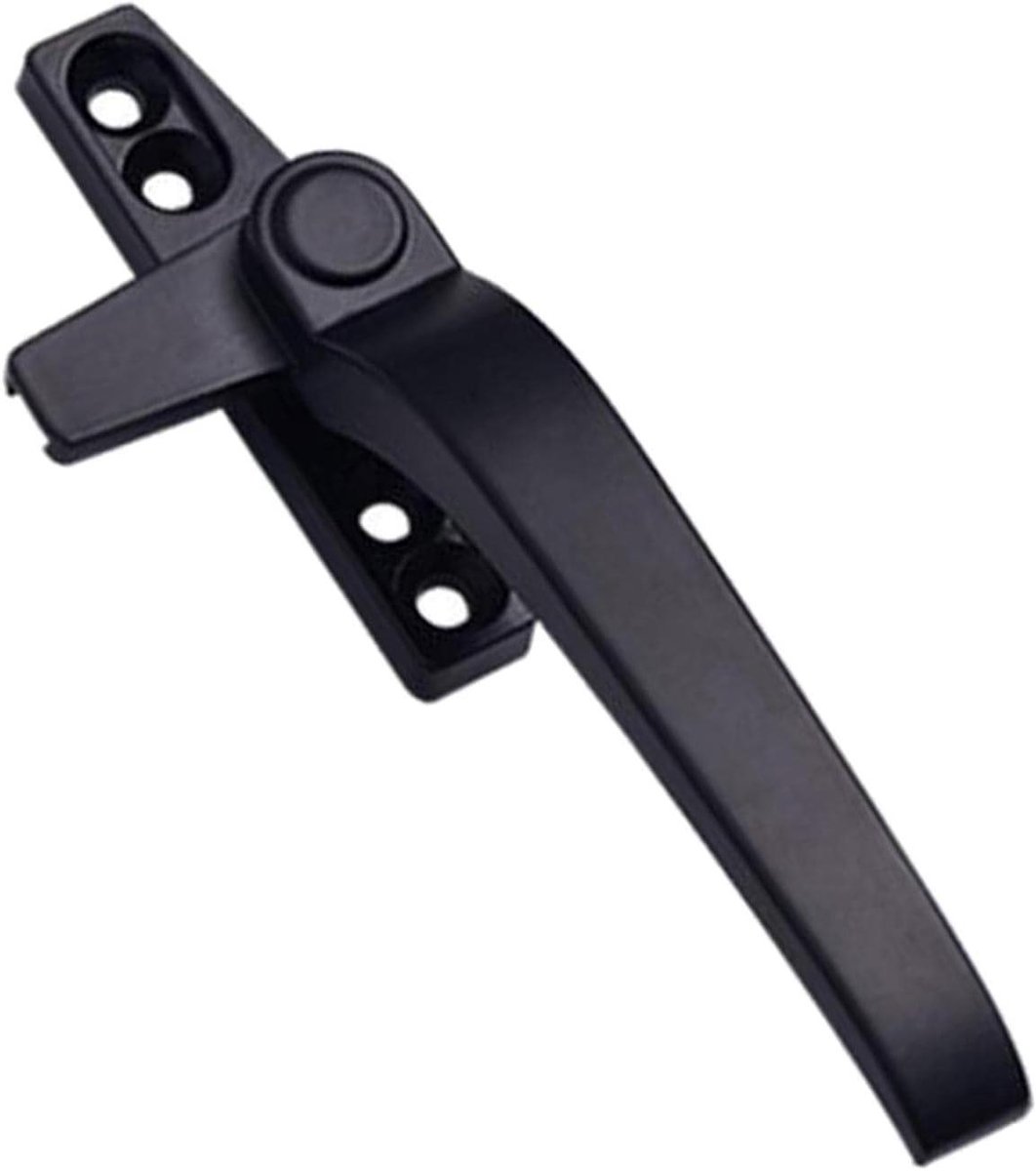 Raamkruk - Raamsluiting Deurgreep - Veiligheid Ramen Sluiten - Aluminiumlegering Constructie - 14.5 cm - Zwart