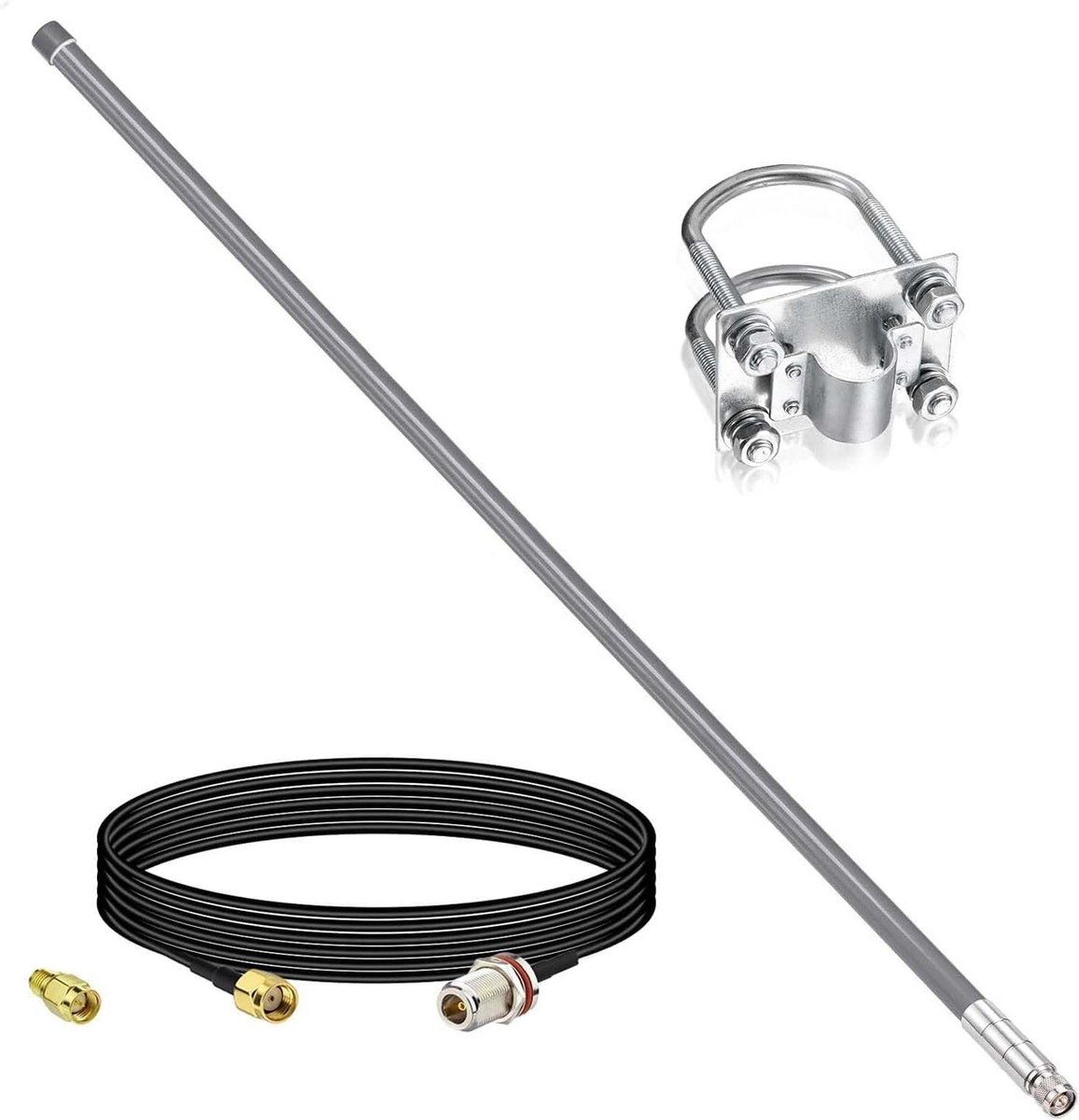 LoRa Antenne - Helium Antenne - Signaal Versterken - Hoge Versterking 8dBi - 110 cm - Zwart
