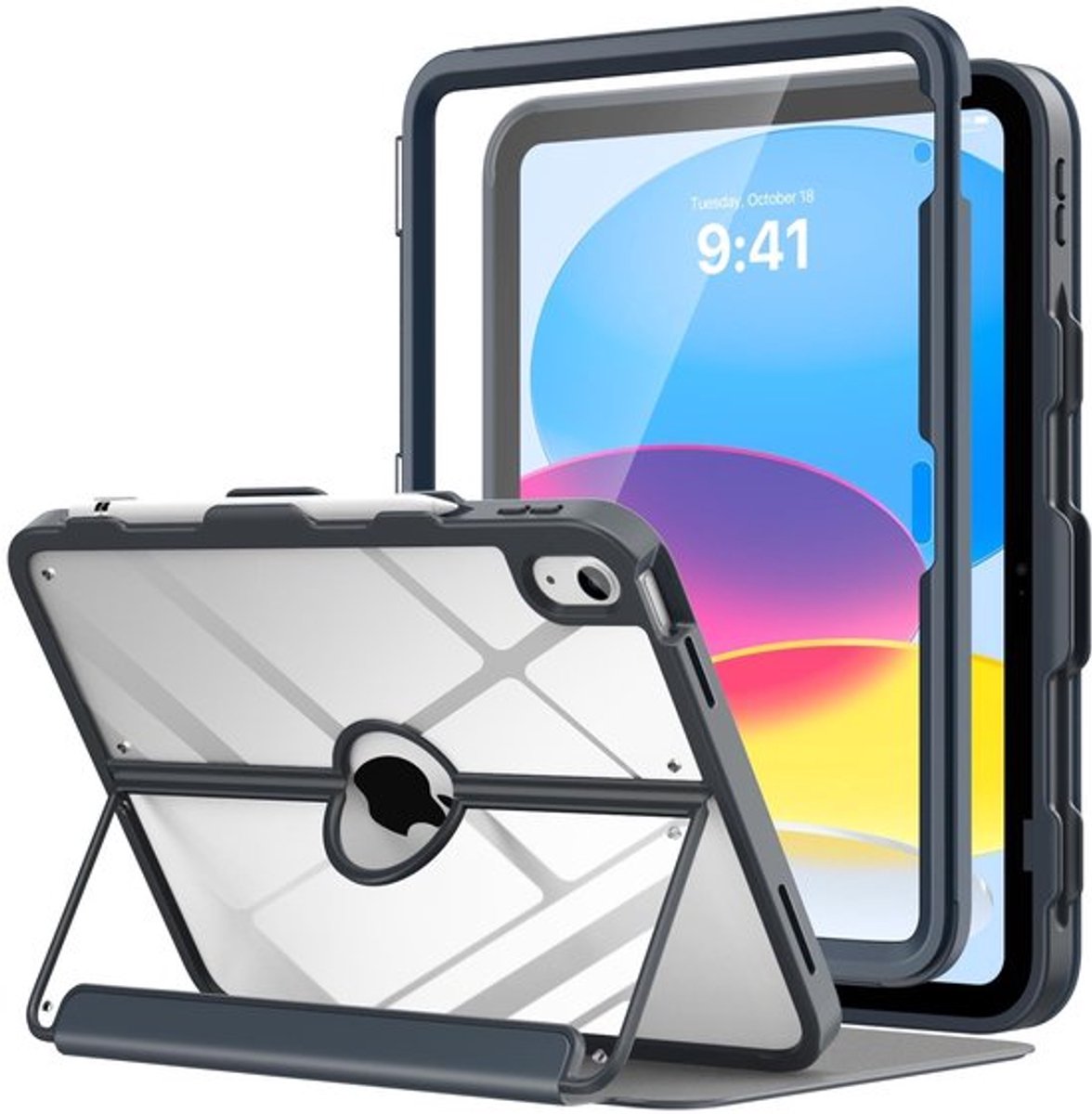 OmGoods - Dailygoody - iPad 10e generatie hoesje - met potloodhouder