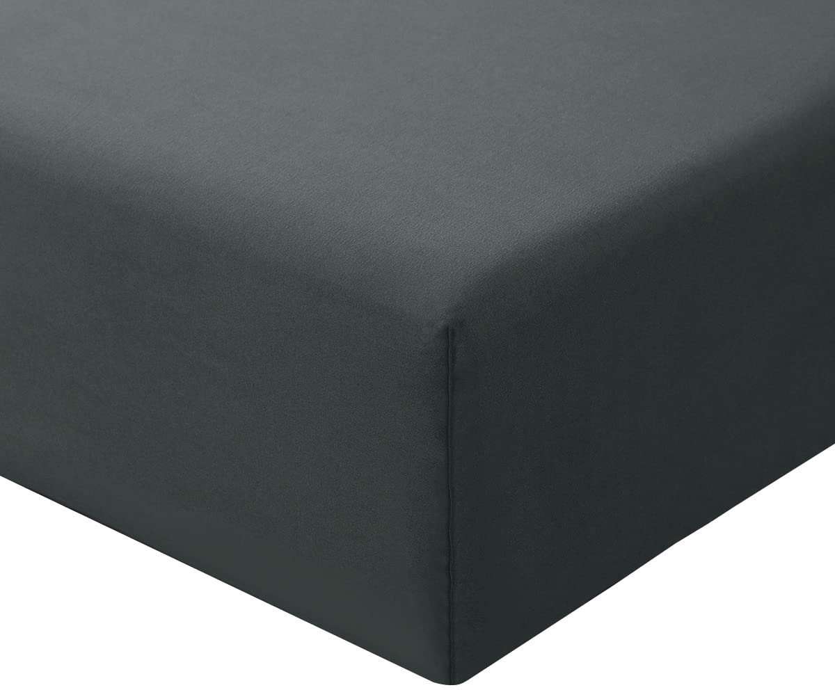 Hoeslaken, 90 x 200 cm, grijs, voor boxspringbed, 90 x 200 cm, hoeslaken, dekbedovertrek, microvezel beddengoed, bedlaken, overtrek 90 x 200 cm, matrashoogte 30 cm, antraciet, bedlakens