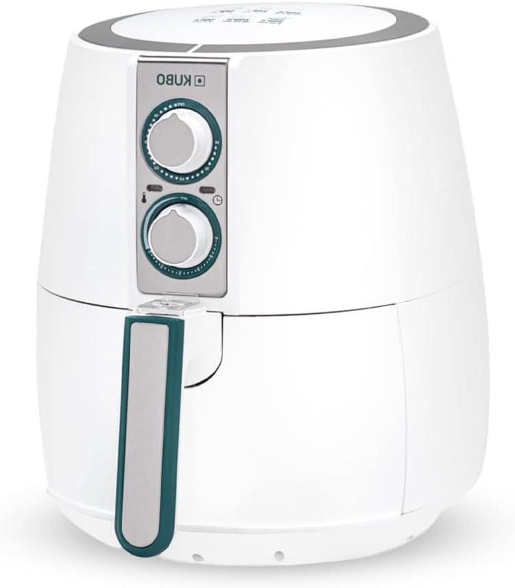 Olievrije Friteuse - Heteluchtfriteuse Airfryer - Gezond Frituren - Afneembare Onderdelen - 25 Liter - Wit/Groen