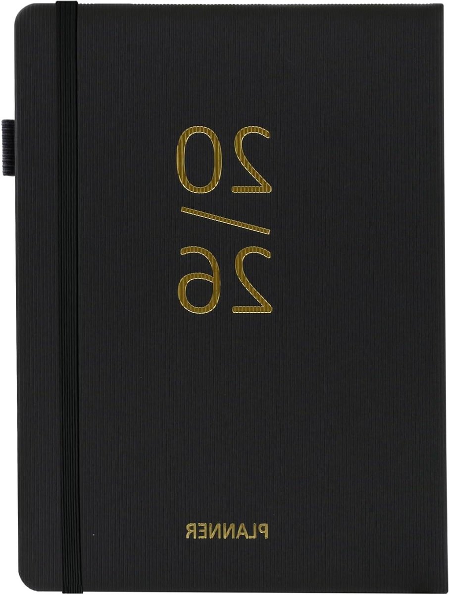 Weekplanner 2026 - Maandplanner Dagplanner - Organiseren Jaar - Met Tabbladen - 8.5 x 6.35 inch - Zwart
