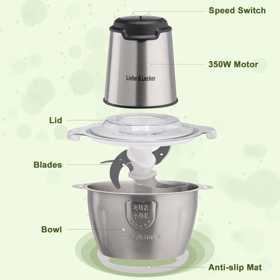 Keukenmachine Accessoire - Mixer Onderdeel - Bakken en Koken - Krachtige Motor - 19 x 30 x 14 cm - Wit — afbeelding 4