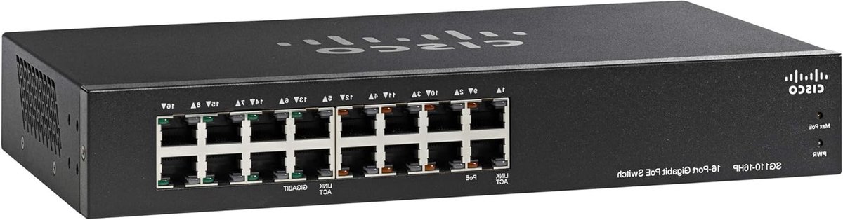 16-Poorts Gigabit Unmanaged Switch met 64W PoE Power voor Zakelijk Netwerk