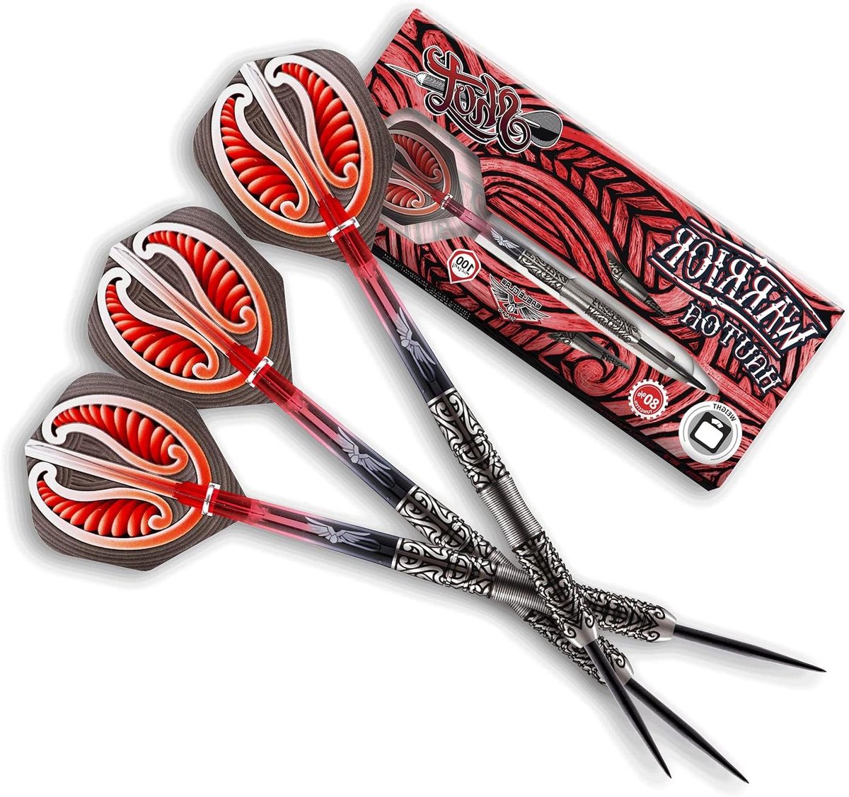 Stalen Darts - Steel Tip Darts - Dart Gooien - 80% Wolfram Vaten - 24 Gram - Zwart