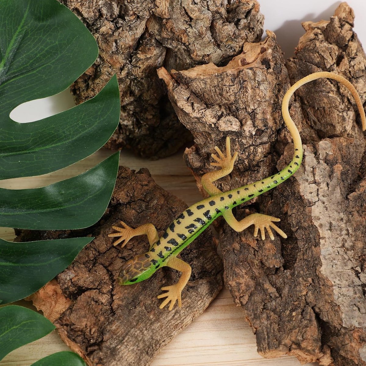 4Pcs Hagedis Tank Decoratie Reptiel Schors Decor Reptiel Hide Klimmen Boomschors Voor Reptielen Accessoires