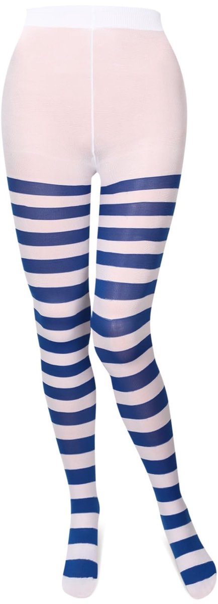 Dailygoods- Panty Zacht Materiaal - Gestreepte Panty - Feestelijke Panty - Halloween/Kerst Panty - Ademend - Comfortabel Draagcomfort - Sokken