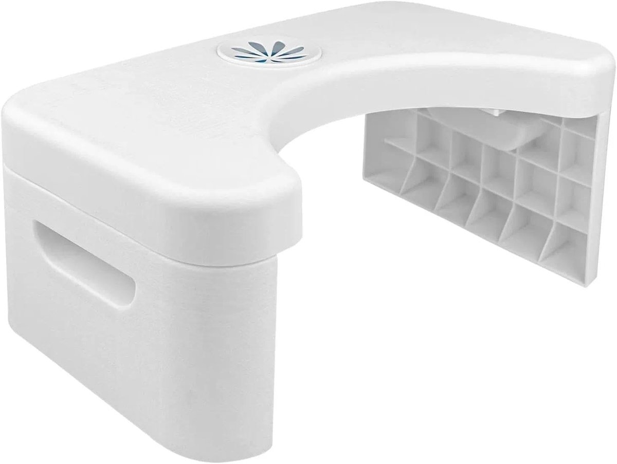 Toiletkruk - Hurkpotje Kruk - Comfortabel Zitten - Opvouwbaar Ontwerp - 1106 Gram - Wit