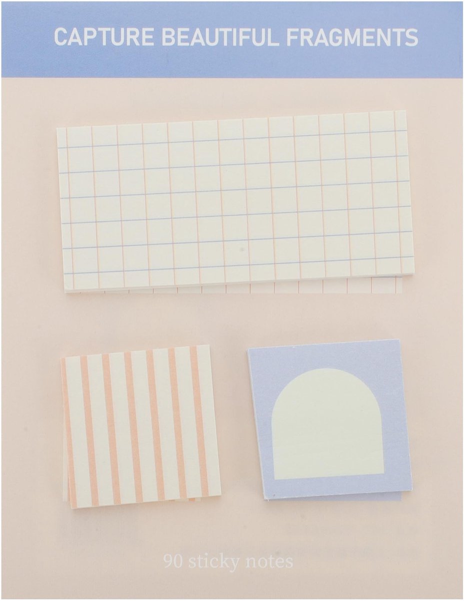 Dailygoods- Zelfklevende Notities - Innovatief Formaat - Gerecycled Papier - Kantoor/Thuisgebruik - Betrouwbare Lijm - Verschillende Kleuren - Plaknotities