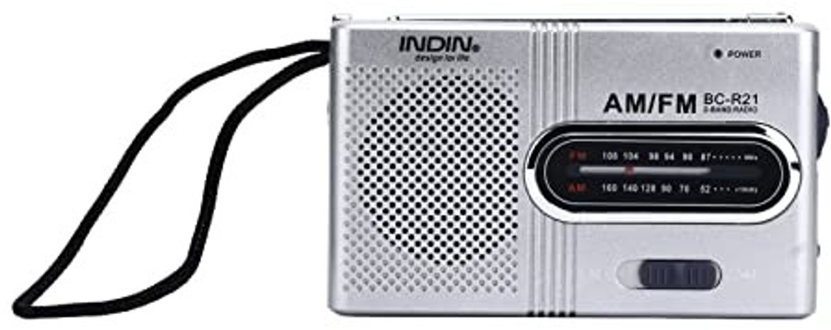 Dailygoods- Radio Draagbare Pocket Radio - Mini Radio Speler - AM/FM - Compact - 2 AA-batterijen - Afmetingen 9,6 x 5,8 x 2,3 cm - Zakradio