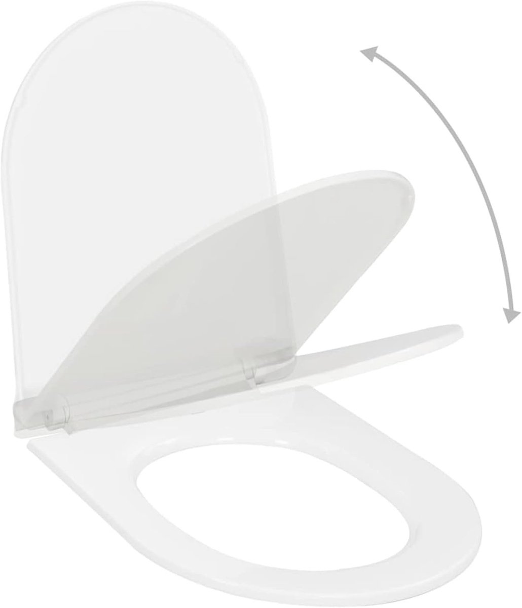 Toiletzitting - Toiletdeksel - Hygiënisch Gemak - Soft-close deksel - Universeel - Wit