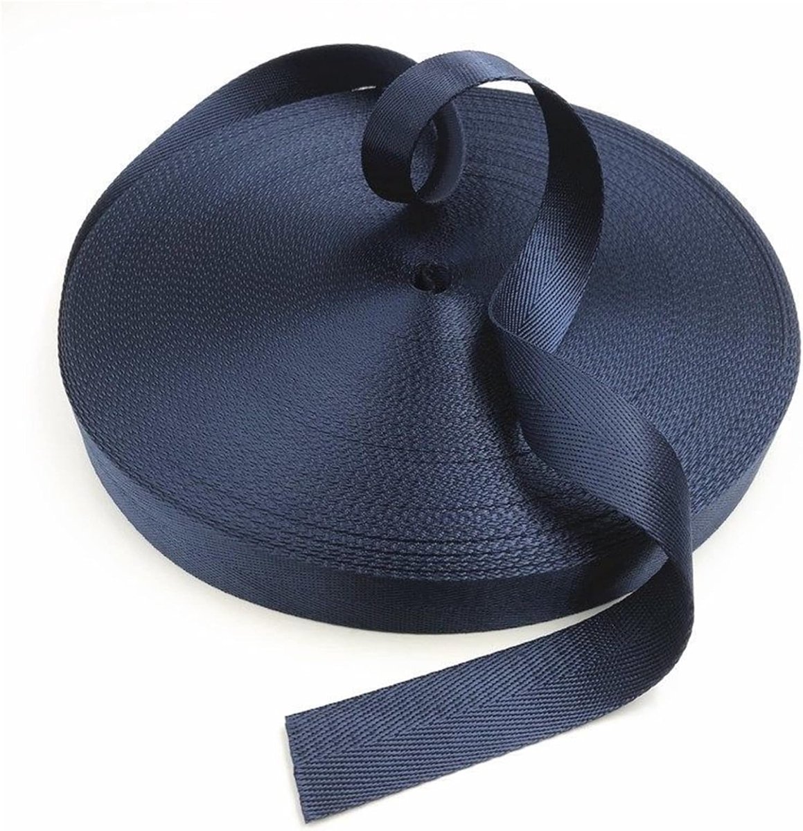 Nylon Band - Draagband - Bagage Zekeren - Duurzaam Herringbone - 38mm x 4.5m - Navy Blauw