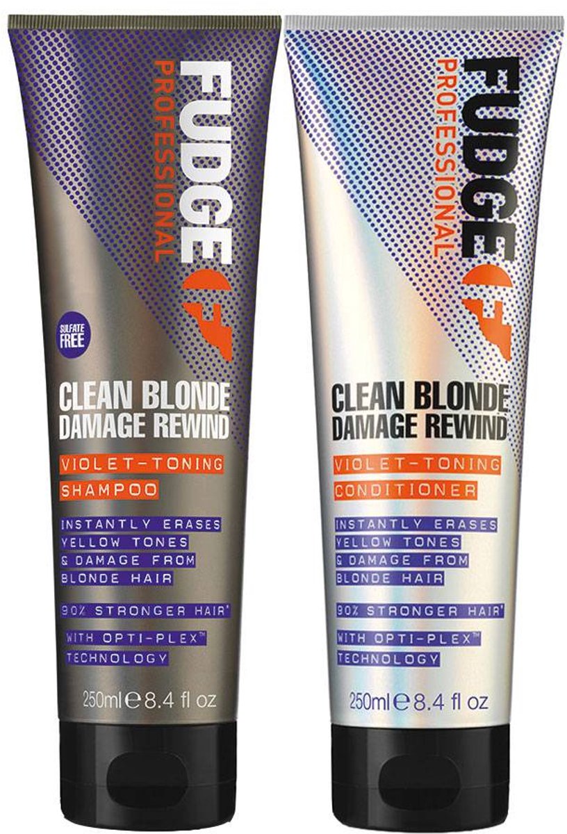 Fudge - Clean Blonde Damage Rewind Violet Duo Pack - 2X250ml