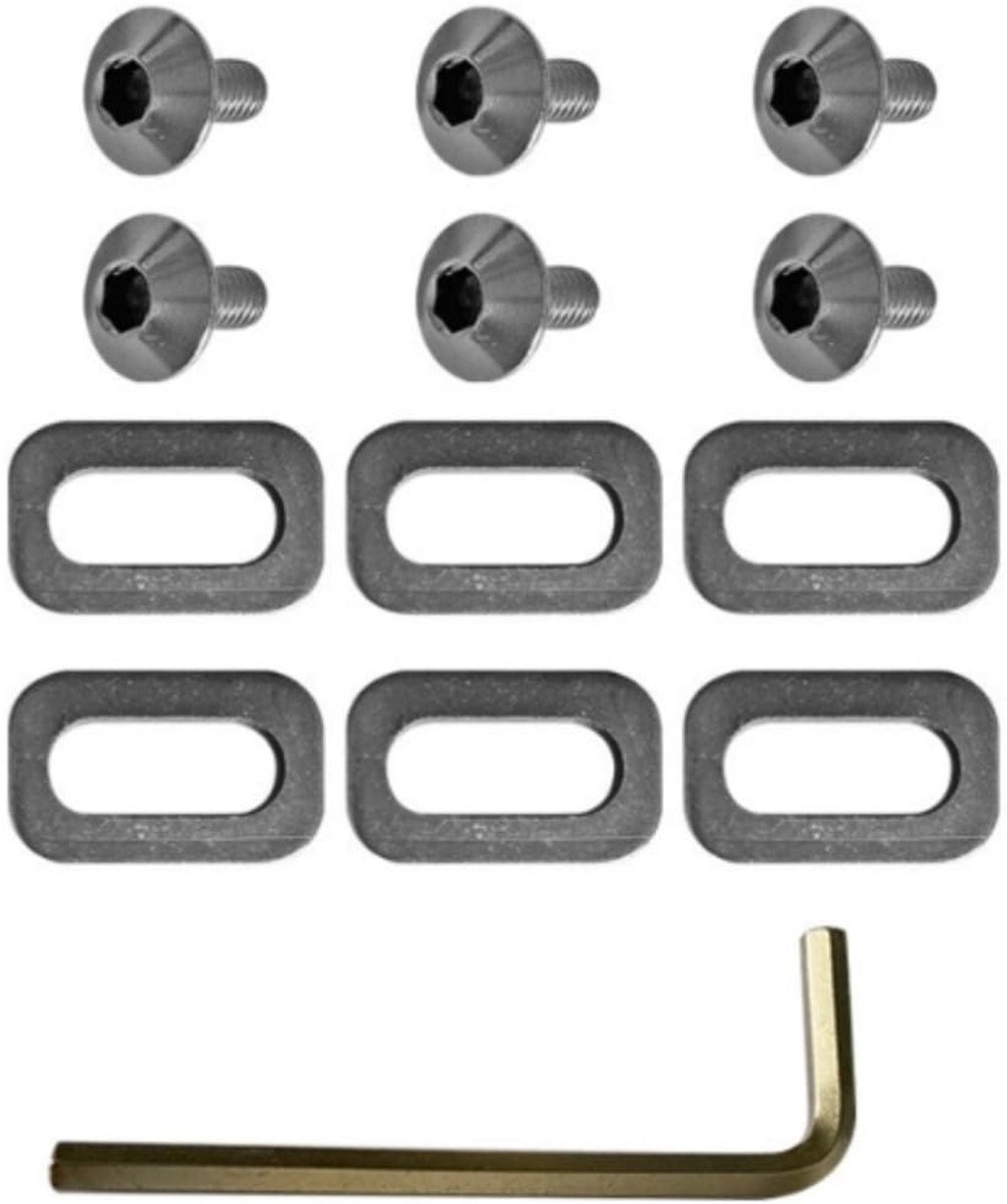 Dailygoods- Pedaal Cleats Schroeven - Schoenplaatjes Ringen - Spacers - M5 Schroef Set - Sterk en Duurzaam - Corrosiebestendig