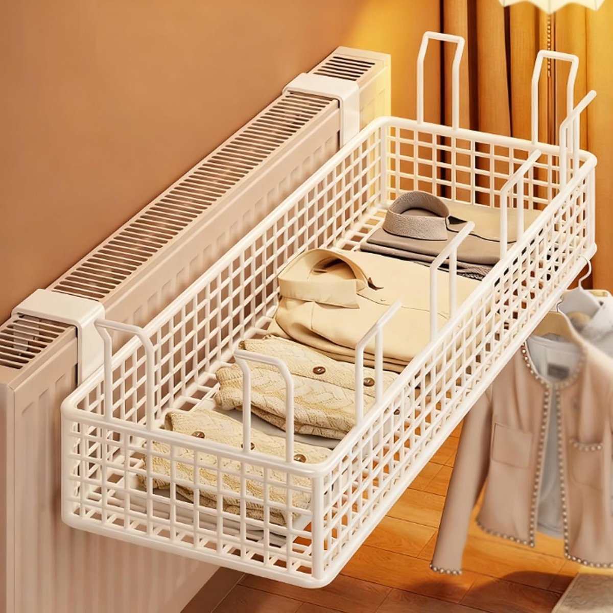 Metalen Radiator Plank - Droogrek Hanger - Ruimtebesparend Drogen - Eenvoudig te Installer