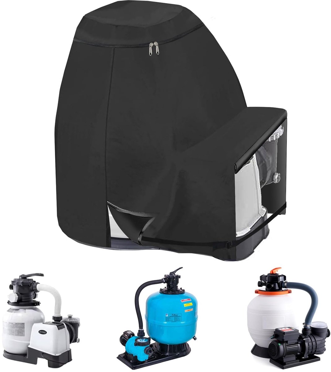Dailygoods- Zwembadpompafdekking 35-40 cm - Afdekhoes - Zandfilterinstallatie - Zwembadpomphuisje - Waterdicht - Duurzaam - Zwembadpomp