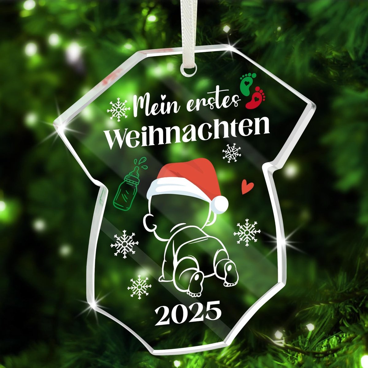 Dailygoods - Kerstbal Mijn Eerste Kerst voor Baby met Luxe Verpakking