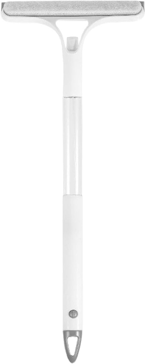 Raamwisser Met Spray - Glazenwasser Tool - Streeploos Reinigen - Ergonomisch Ontwerp - 58 cm Lengte - Wit