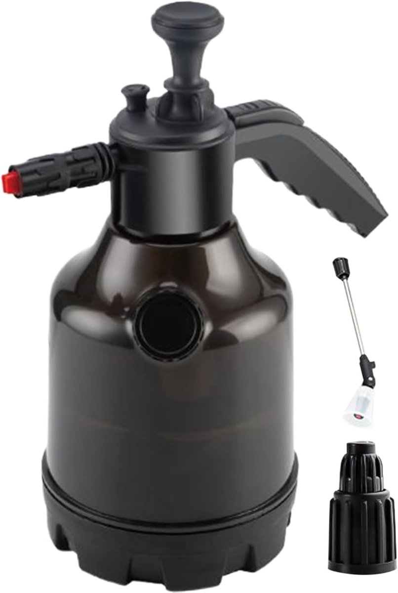 Schuimkanon Sproeier - Zeepdispenser Hogedruk - Voertuig Reinigen - Verstelbare Schuimstraal - 3 Liter Capaciteit - Grijs
