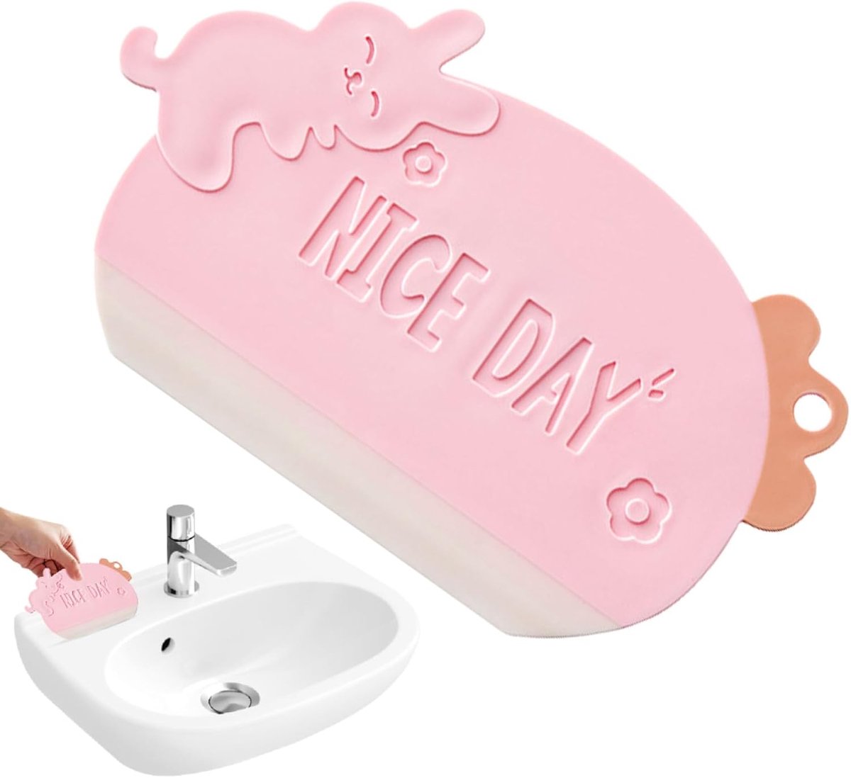 Huishoudelijke rakels - Raamschrobber zuiger - Tegelreiniging douche - Multifunctionele zuiger - 17x10 cm - Roze
