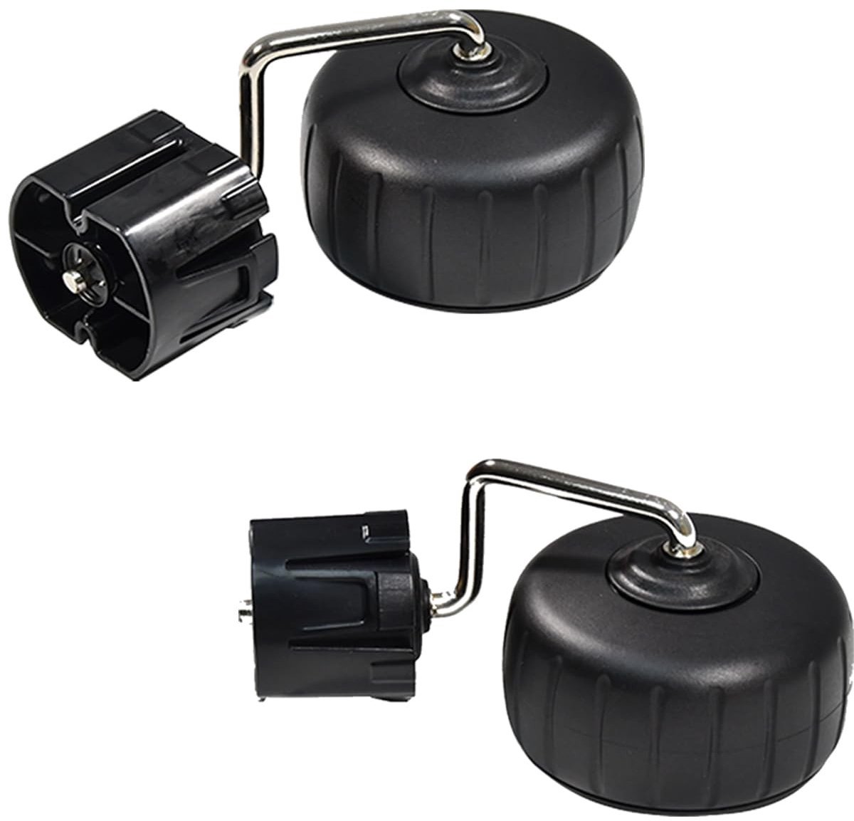 Dailygoods- Wielmontage Vervangend Zeil - Wielstopper voor Robotmaaier - Compatibel met Husqvarna Automower 115H - Eenvoudig te Installeren - ABS-Kunststof - Zwart - Wielset