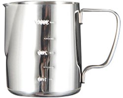Espresso Cup - Melkopschuimer Kruik - Latte Art Maken - Dubbele Metingen - 350-1000ml - Roestvrij Staal