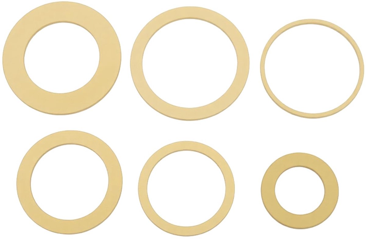 Dailygoods - 6 Stuks Messing Adapterringen voor Zaagbladen