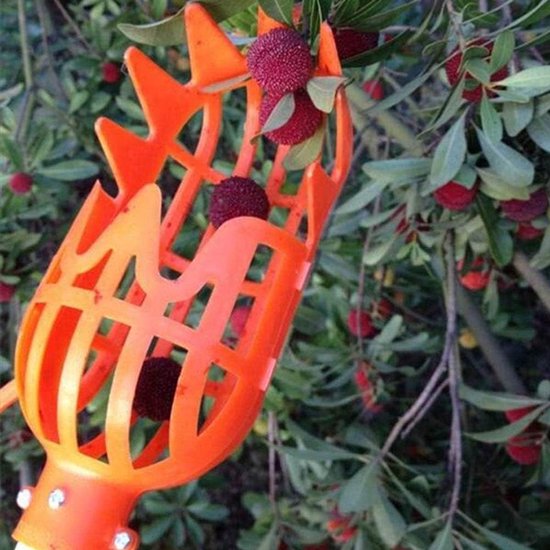 Handige fruit plukker - Plukhulp - fruitplukker - oranje van Talen Tools — afbeelding 2
