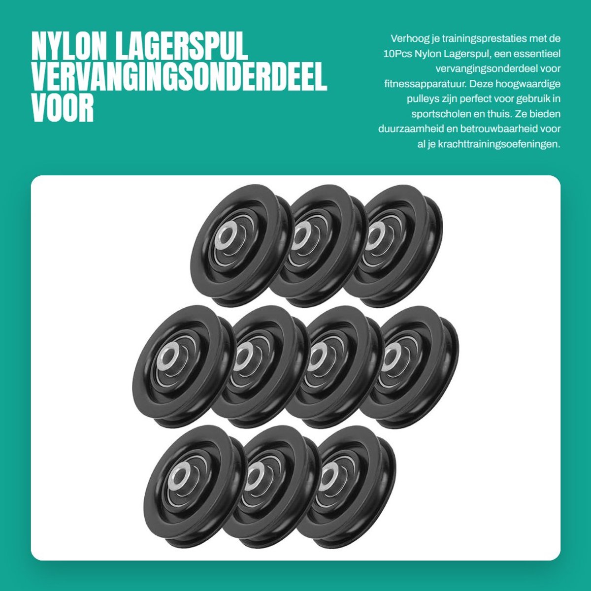 Dailygoods- Pully Hoogwaardige Nylon - Fitness Accessoire - Vervangingsonderdeel - Duurzaam - Waterdicht - Geschikt voor Sportapparatuur - Fitness Pulley