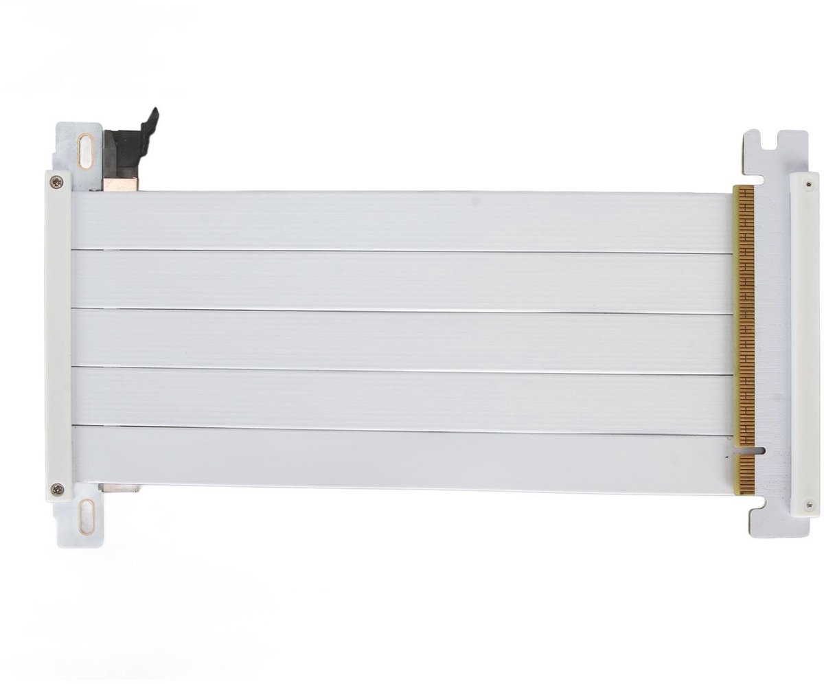 Dailygoods - 4.0 verlengkabel - Grafische kaart verlengkabel - 180 graden adapter - Wit - 4.0 X16 - Geschikt voor 4090 en RX 7900 XT - 1...