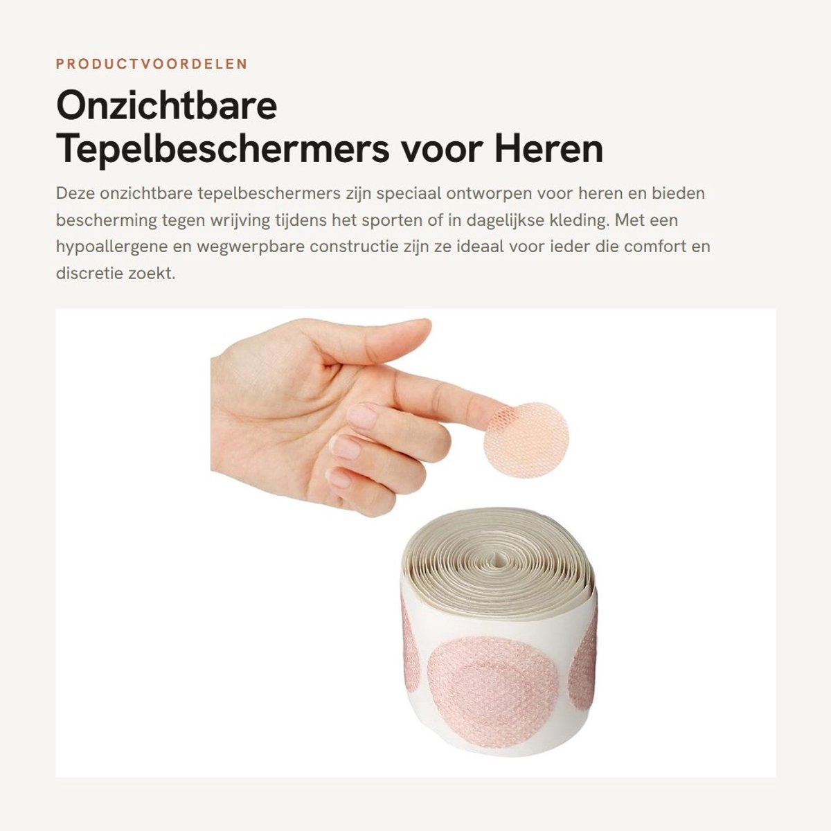 Dailygoods- Tepelbeschermers Onzichtbaar - Tepelhoes - Ademend - Hypoallergeen - Wegwerp - Wrijvingspreventie