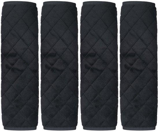Dailygoods- Veiligheidsgordelkussens 4 stuks - Comfortabele Kussens - Zachte Stof - Ademend - Universeel - Geschikt voor Volwassenen en Kinderen - Gordelkussen