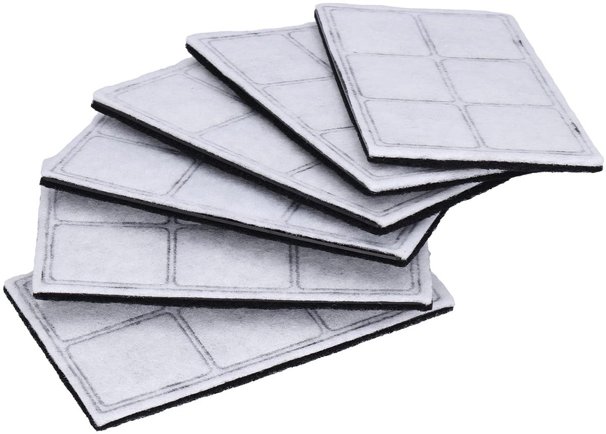 Dailygoods- Kattenfilter 12 Stuks - Vervangingsfilters voor Waterfonteinen - Geschikt voor Drinkwell - Hoogwaardig Katoen - Houdt Water Schoon - Waterfilter