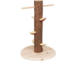 Voederboom - Voerhouder - Dieren voeren - Natuurlijk Rindenhout - 830 g - Bruin