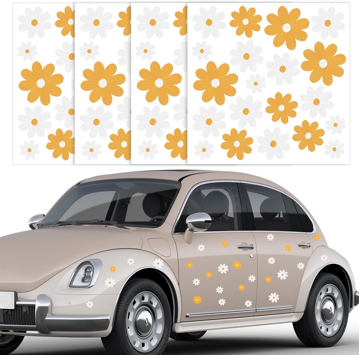 Dailygoods - Autostickers bloemen stickers autostickers bloemen stickers auto madeliefjes stickers stickers voor auto sticker bloem lichaam sticker