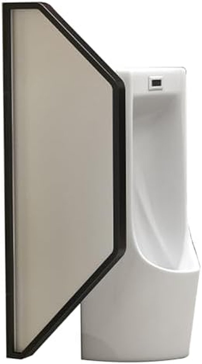 Urinoir scheidingswand - Toilet verdeler - Privacy verbeteren - Wandmontage ontwerp - 40-160 cm breed - Zwart