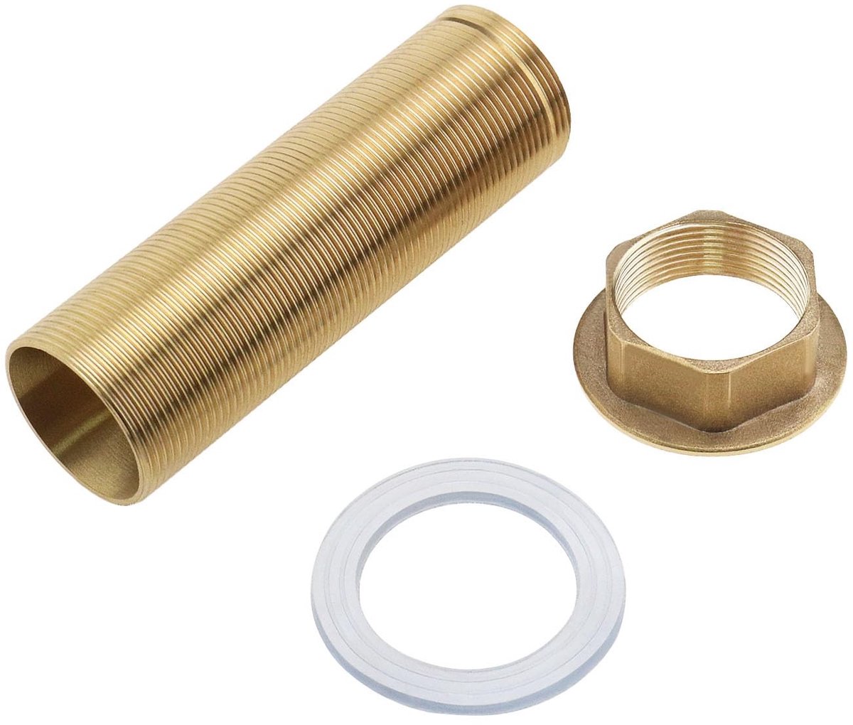 Dailygoods- Schroefdraadpijp 100mm - Messing - Kraanfitting