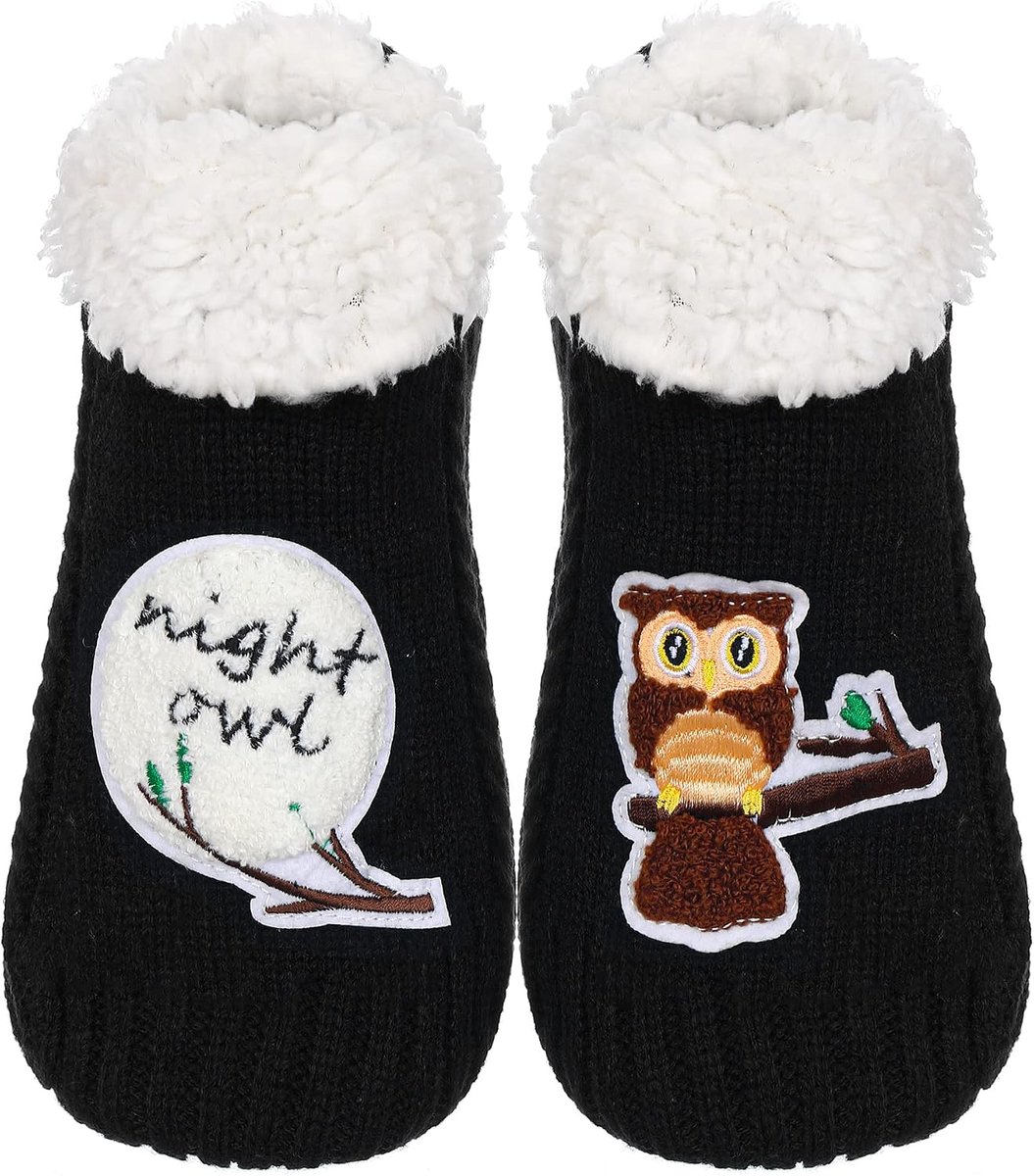 Pantoffelsokken Dames - Huis Sokken - Warm Thuis - Antislip Bodems - One Size - Multicolor