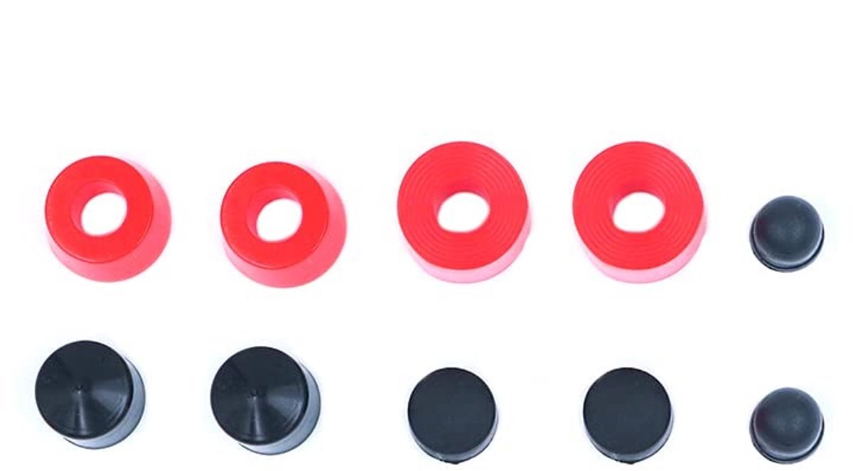 Dailygoods- Skateboard Truck Rebuild Kit 10-Pack - Bushings/Pivot Cups - PU - Schokbestendig - Lichtgewicht - Duurzaam Accessoireset